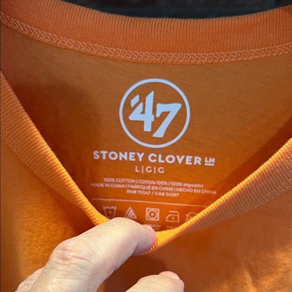 Stoney Clover Lane Miami Dolphins NFL Orange Graphic Tee - Picture 2 of 5
